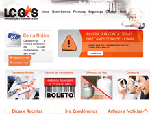 Tablet Screenshot of lcgas.com.br